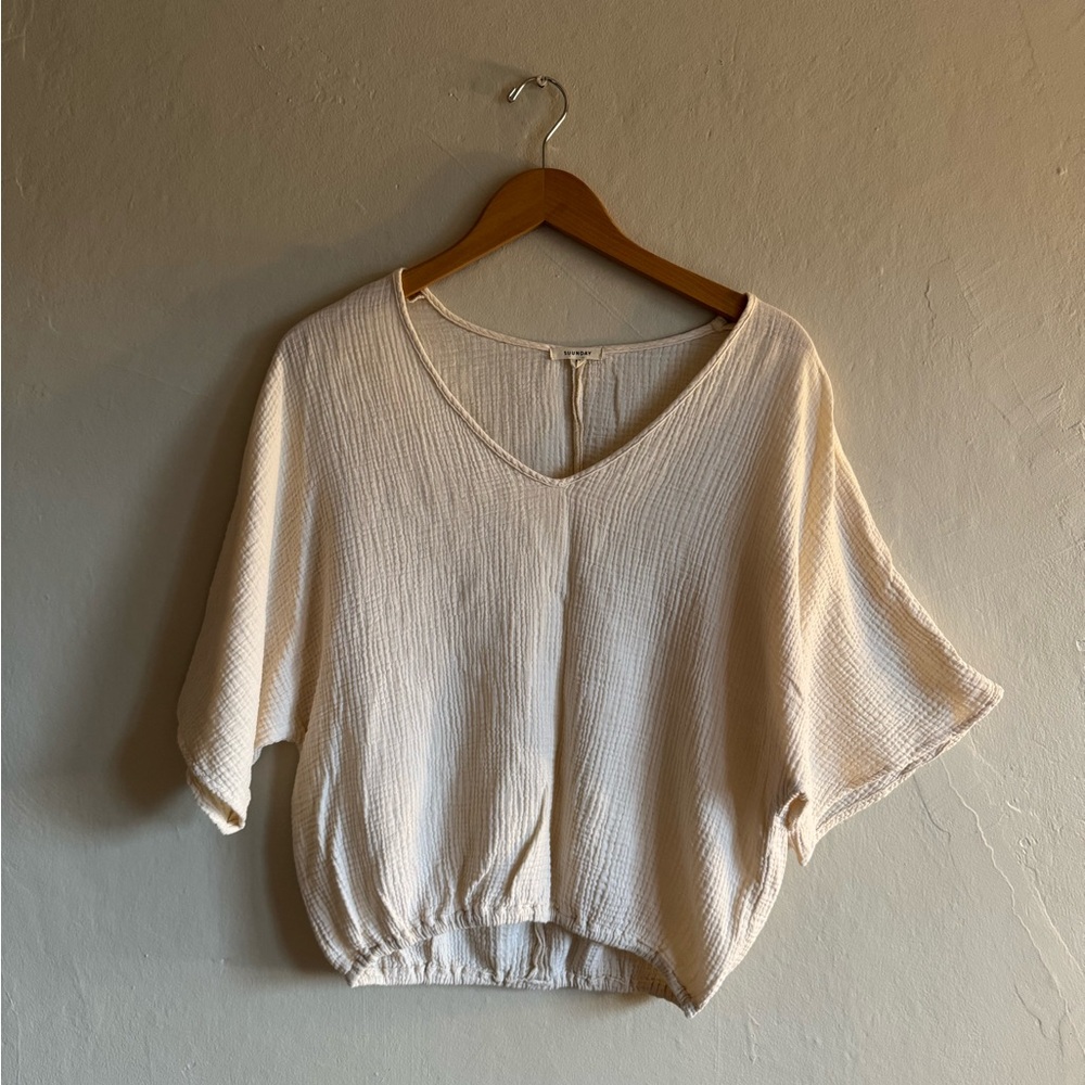 Suunday Brand Gauze Dolman Top, Discontinued